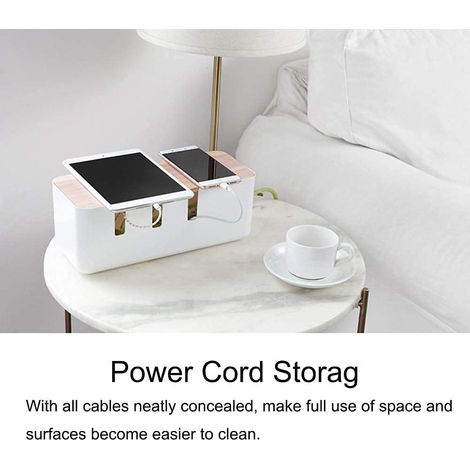Cable Management Desk Cable Organisation Box Cable Hide Cable Box Collector Storage Box (1/4)
