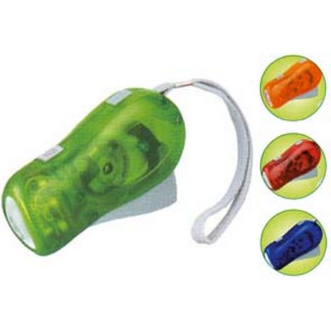 6PZ TORCIA DINAMO 3 LED  - mm.70x28x109h.