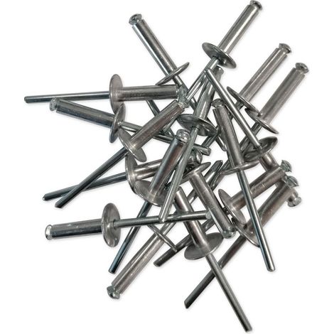 Rivets eclateurs aluminium tige acier tete large 4.8 x 20