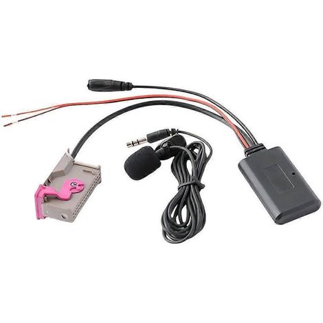 Adaptateur musical sans fil pour véhicule, pratique et facile à utiliser, kit mains libres Bluetooth, récepteur audio voiture, connexion sans fil, haut-parleur intégré, charge rapide USB.