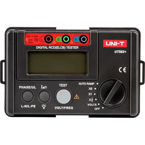 Uni-T UT582+ tester digital de interruptores automáticos negro