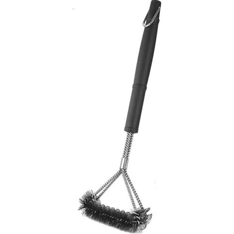 Brosse de Nettoyage pour Barbecue en Acier Inoxydable - Nettoyage 360° des Grilles (Gaz, Charbon de Bois, Cuisson Extérieure) (1/5)
