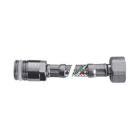 FLESSIBILE FLEXCORE MF PROLUNGATO PARIGI - INOX 304/PE-RT + GUARNIZIONE 1/2MF CM 35- 5 pezzi