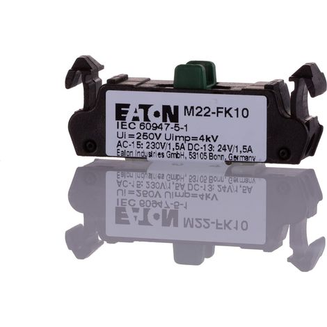 Eaton m22-fk10 kontaktelement 180792 flat rear,1 schlieer,180792