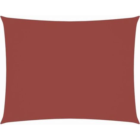 Auvent rectangulaire en toile Oxford couleur terre cuite de 2 x 4 mètres (1/5)