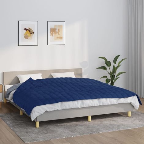 Couverture lestée，Couverture Pondérée，Couverture douce，hiver Bleu 155x220 cm 11 kg Tissu VDVM983007 (1/5)