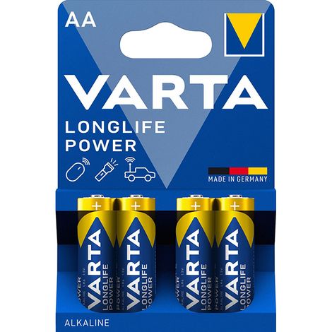 Ersatzteil - SOS Accessoire Lot de 4 piles alcaline AA LR06 pour Accessoires et entretien VARTA 4906121414 - - (1/2)