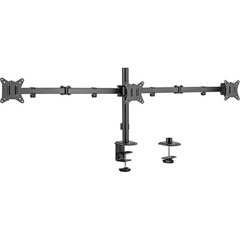 Gembird MA-D3-01 Support bureau noir réglable triple écran (1/3)