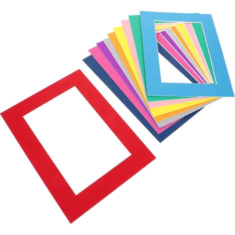 Cadres Photo en Carton Décoratifs 30 Pièces 10,2 X 15,2 Cm Multicolores pour Cadre Photo Soi-même Décoration Murale Maison et Fête Facile à Personnaliser Couleur Couleur Aléatoire (1/5)