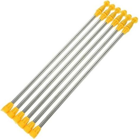 Ensemble de 6 perches télescopiques robustes en acier (45-80 cm) avec lances extensibles antidérapantes pour l'irrigation de jardin et l'agriculture. Accessoires pour pulvérisateurs. (1/4)