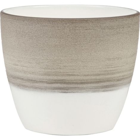 Scheurich Übertopf Serie 950 Ø 11 x 9,5 cm espresso cream Keramiktöpfe