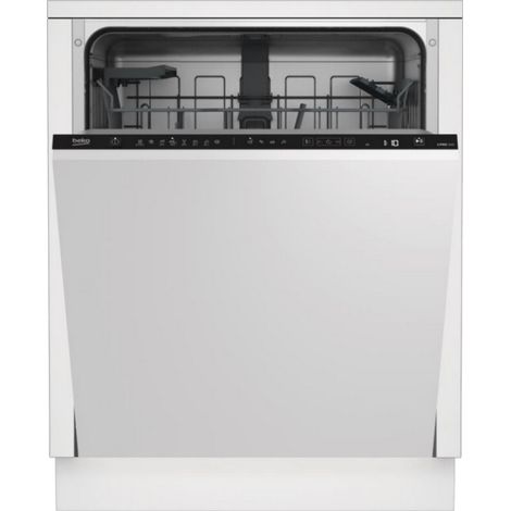 Beko – Lave-vaisselle tout-intégrable 14 couverts 44 dB – SelfDry pour séchage optimisé – 6 programmes dont Intensif 70° – Inox