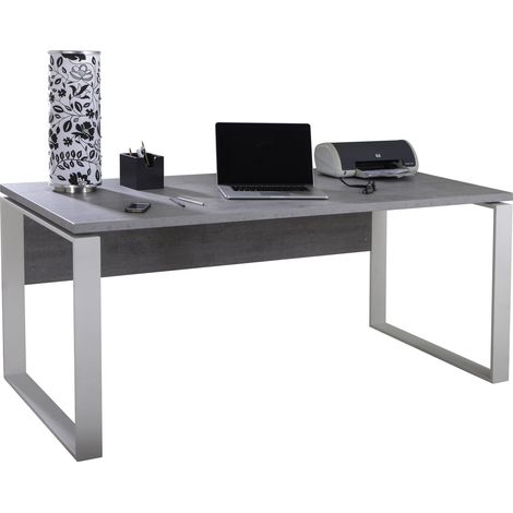 Scrivania Composad Disegno Grigio E Bianco 74 cm