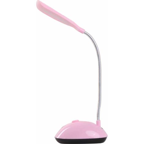 Lampe de bureau LED pliable et réglable, économie d'énergie, pour le soin des yeux, lampe de Table de lecture pour étude, chambre à coucher, bureau, rose (1/5)