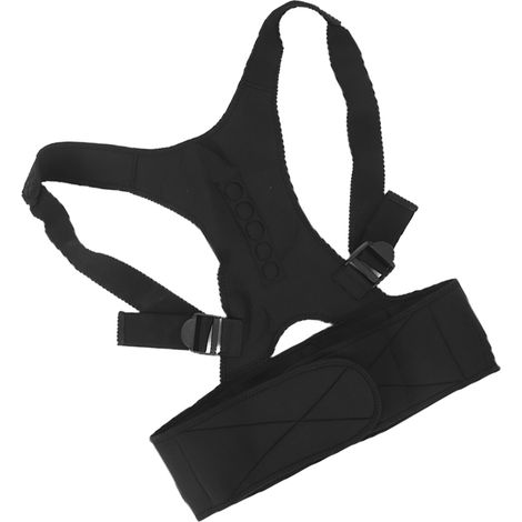 Lumbostat Haltungskorrektor, atmungsaktives Korsett mit geradem Rücken für Erwachsene und Kinder, Schwarz, XL (1/5)
