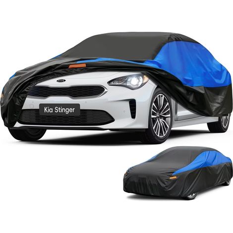 Bâche Voiture Exterieur Respirante, Compatible avec Kia Stinger(2017-2020) Housse de Protection Voiture Extérieur, Toutes Saisons Peuvent Tout Gérer Contre Pluie Soleil Poussière.,Taille pour Kia Stin (1/5)