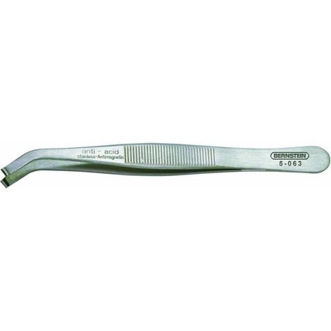BERNSTEIN Tools for Electronics 5-063 Pince brucelle CMS 58 SA arrondie 115 mm