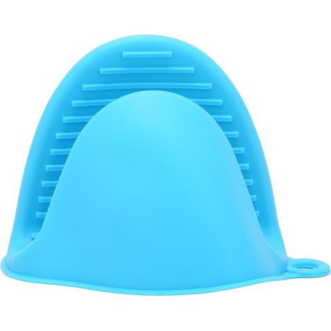 Gants de cuisine en silicone anti-chaleur pour four et cuisson, bleus (1/5)