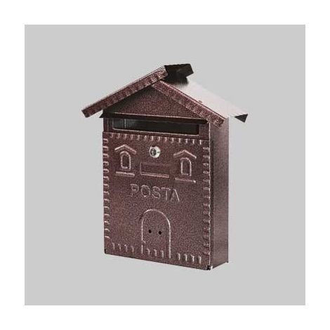 Cassetta postale rustica casetta mm 280x90x350h - nera