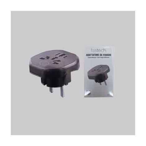 ADATTATORE DA VIAGGIO 'LS-AC6' LOSTECH Portata massima 2500 Watt - LOSTECH