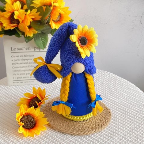 Nain Décor Maison - Nain En Peluche Sans Visage - Décoration Printemps Été Automne - Pour Étagères Cheminées Fenêtres - Lot de 1 (1/3)