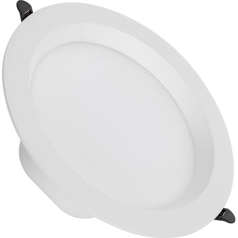 Downlight LED 24W Rond LUX CRI90 Coupe Ø 200 mm IP44 No Flicker 5000K Blanc froid (1/4)