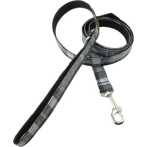 Laisse London grise, 1,4 mètres x 20 mm, pour chien - animallparadise (1/4)