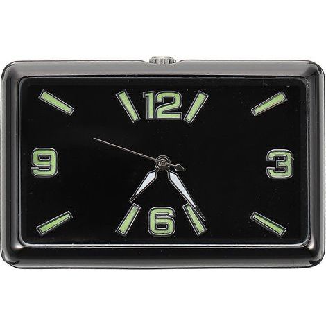 Horloge carrée décorative autocollante pour tableau de bord de voiture-4.80X3.20X0.80CM-b (1/4)