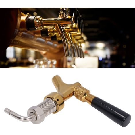 Robinet à bière en acier inoxydable 304 (doré, non réglable) (1/5)