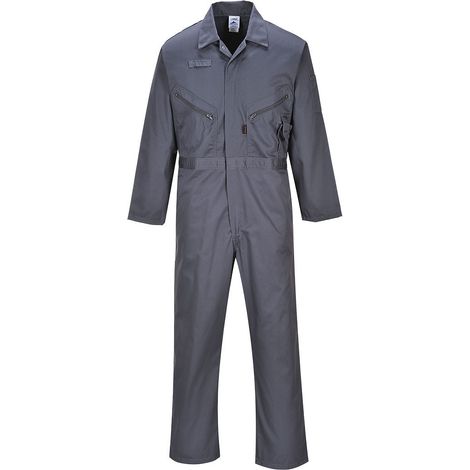 Combinaison Liverpool à zip couleur : Gris Graphite taille M - PORTWEST