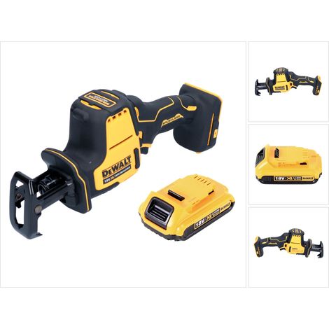 DeWalt DCS369N Scie sabre sans fil 18V Brushless + 1x Batterie 2,0 Ah - sans chargeur (1/5)