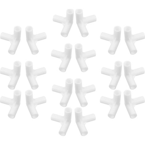 20 pièces de 11 mm en plastique transparent renforcé pour armoire à 3 voies et à 90° (1/5)