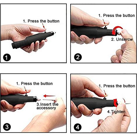 12 Types Perceuse Électrique Manucure, Lime à Ongles Rotative Polisseuse 100-240V Noir Fiche US + Têtes de Ponçage (1/5)