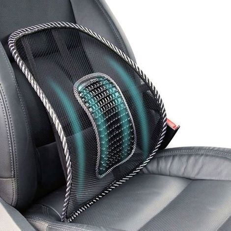 Supporto lombare ergonomico in rete FISHTEC - Sedile auto, sedia da ufficio - Seduta confortevole