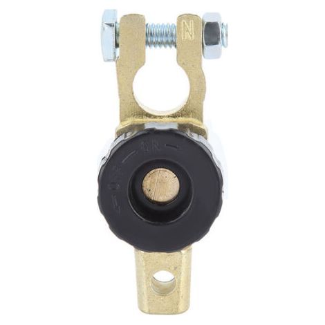 Interruptor de desconexión principal tipo botón para terminal de batería de automóvil (negro) (1/4)