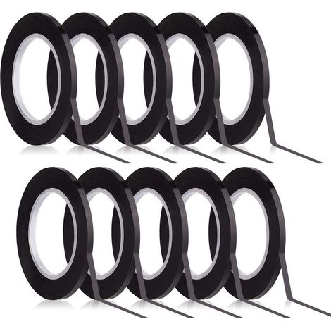 Ruban adhésif pour tableau noir Kuuqa, largeur 3 mm, pour pansements, ruban adhésif, 10 rouleaux (1/5)