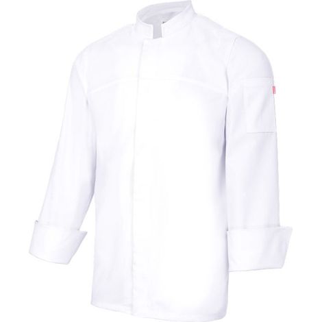 Chaqueta de cocina Stretch con cierre botones automáticos VELILLA Serie 405208S