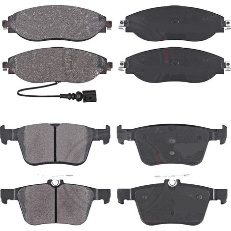 KIT PASTIGLIE FRENO ANTERIORI E POSTERIORI compatibile con VW PASSAT CC B6 (357) / PASTIGLIE FRENANTI AUTO OEM P 85 146  P 85 075,P 85 109 / SOSTITUZIONE DIRETTA / BASSA POLVERE / SILENZIOSO