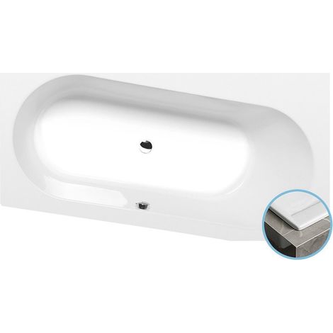 ASTRA WR SLIM Baignoire asymétrique 165x90x48cm, blanc (1/5)