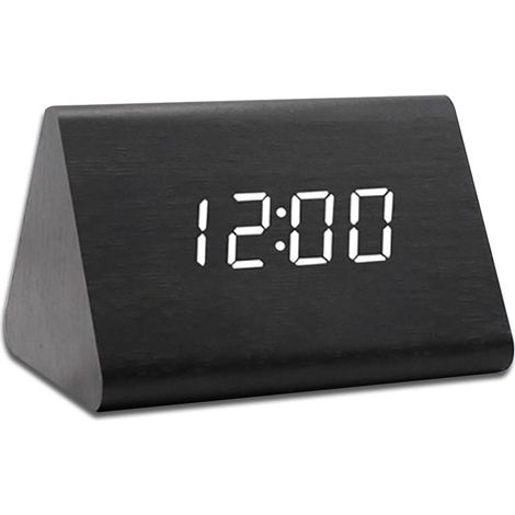 Réveil Numérique LED - Horloge de Table Digital avec 3 Alarmes - Rechargeable USB - Luminosité et Volume Réglables (1/5)