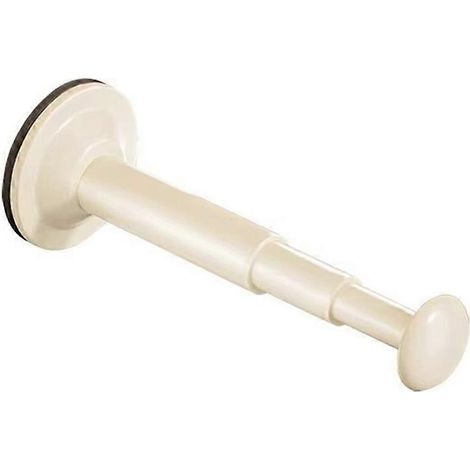 Barre de rangement télescopique multifonctionnelle avec ventouse, crochet sans perforation ni joint pour balcon. (1/5)