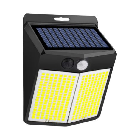 Lampe Solaire Extérieure 288 LED Détecteur Mouvement 3 Niveaux Luminosité pour Jardin Terrasse Compatible Étanche Durable (1/5)
