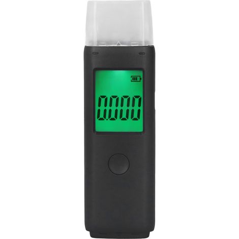 Éthylotest numérique à soufflage, détecteur d'alcool avec affichage digital, pour contrôle routier et usage domestique, rechargeable par USB (1/5)