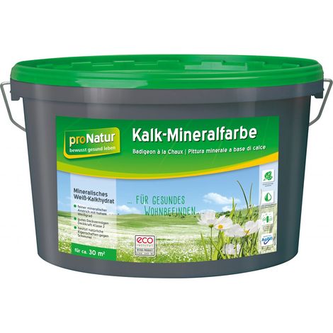 Pronatur Kalk-Mineralfarbe 5 L weiß Wandfarbe