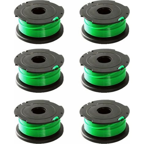 Lot de 6 bobines de fil vert pour débroussailleuse Black & Decker GL7033 GL8033 GL9035 A6482..DEBUNS (1/5)
