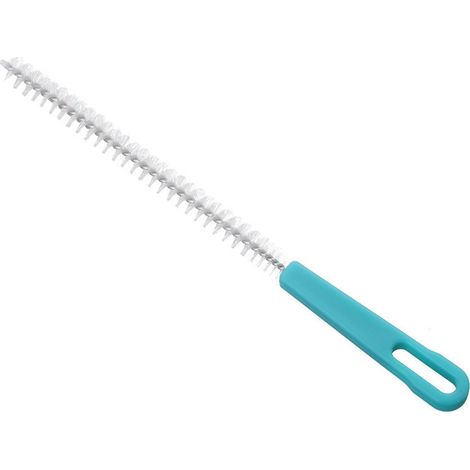 Brosse de nettoyage pour canalisations, nylon et plastique, mini brosse extra longue pour tuyaux, trous et bouteilles (1/5)