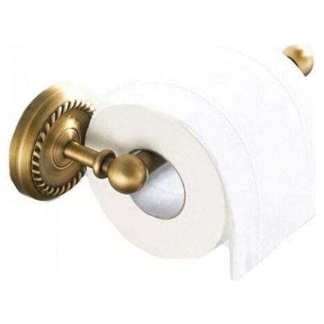 Porte-Papier Toilette Mural Laiton Antique Support de Rouleau de Salle de Bain Rétro Porte-Rouleau de Papier WC avec Support pour téléphone portable (1/5)