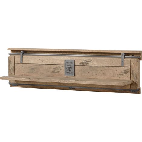 RAILWAY 390 Mensola in legno di mango - laccato / sbiancato160x25x38