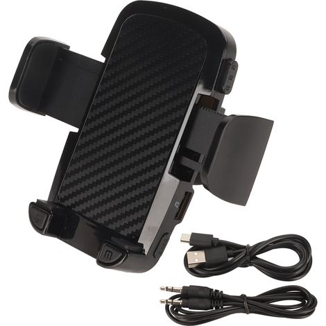 Support de téléphone Bluetooth pour grille d'aération de voiture, support mains libres, émetteur pour voiture (1/5)
