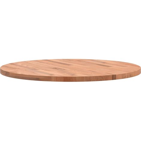 Dessus de table Dessus de bureau Plateau de table Ø70x2,5 cm rond bois massif de hêtre (1/5)